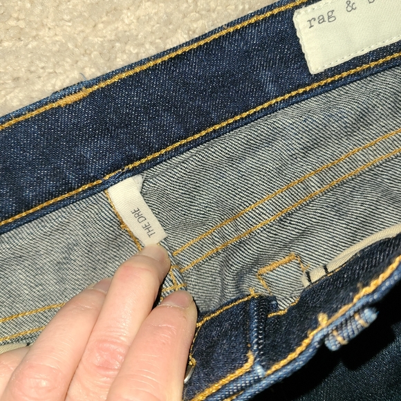 Rag & Bone The Dre Slim Fit Dark Blue Jeans 25 x 29 - Picture 7 of 7